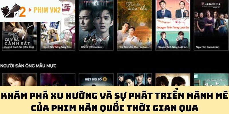 Khám phá xu hướng và sự phát triển mãnh mẽ của phim Hàn Quốc thời gian qua