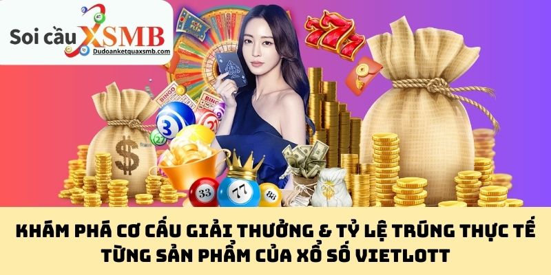 Khám Phá Cơ Cấu Giải Thưởng & Tỷ Lệ Trúng Thực Tế Từng Sản Phẩm Của Xổ Số Vietlott