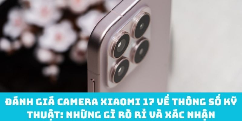 Đánh giá camera Xiaomi 17 về thông số kỹ thuật