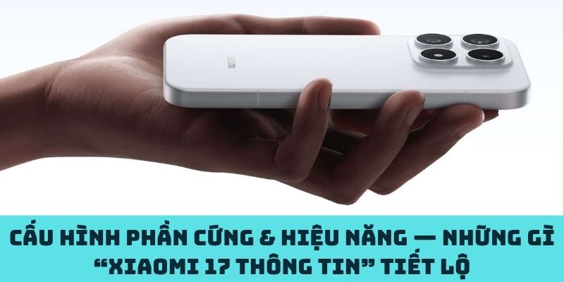 Những gì “xiaomi 17 thông tin” tiết lộ về phần cứng & hiệu năng